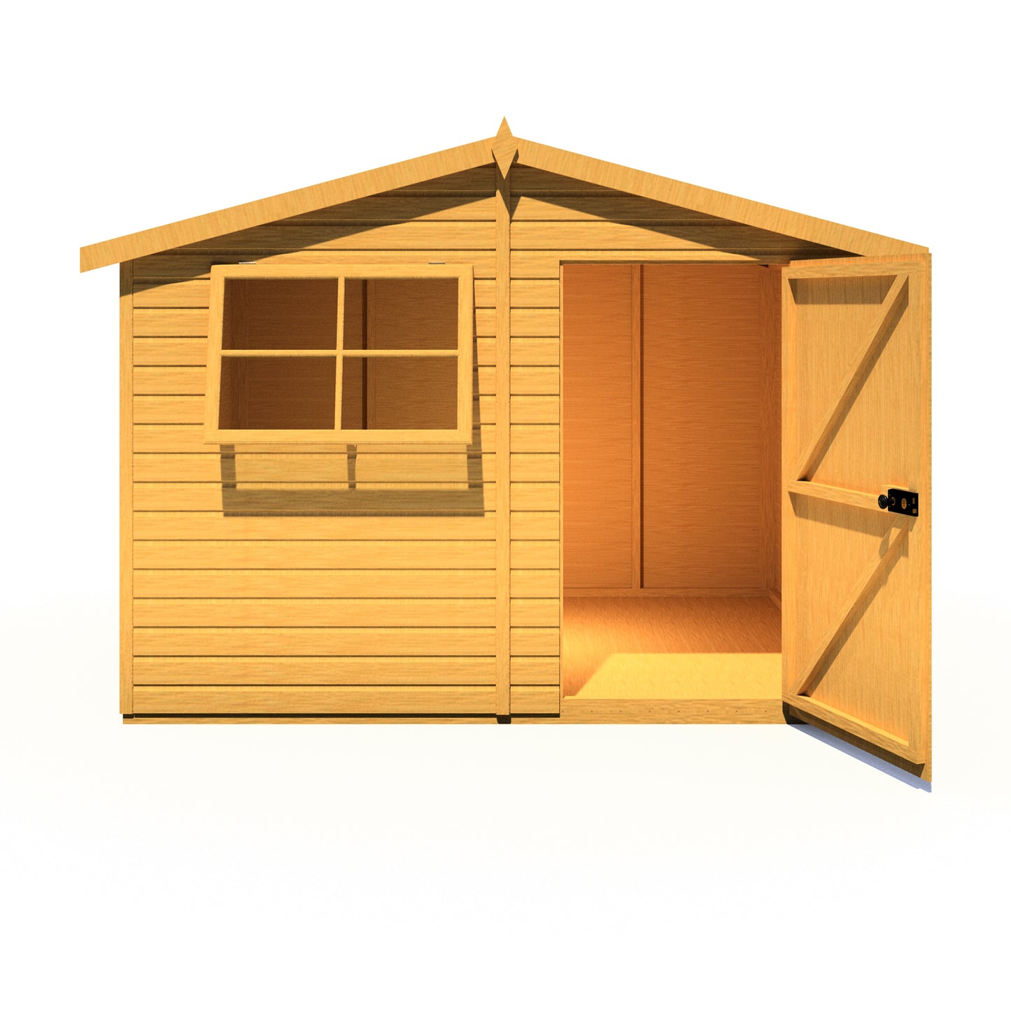 Shire Wroxham 10x8 Single Door Shiplap Style C