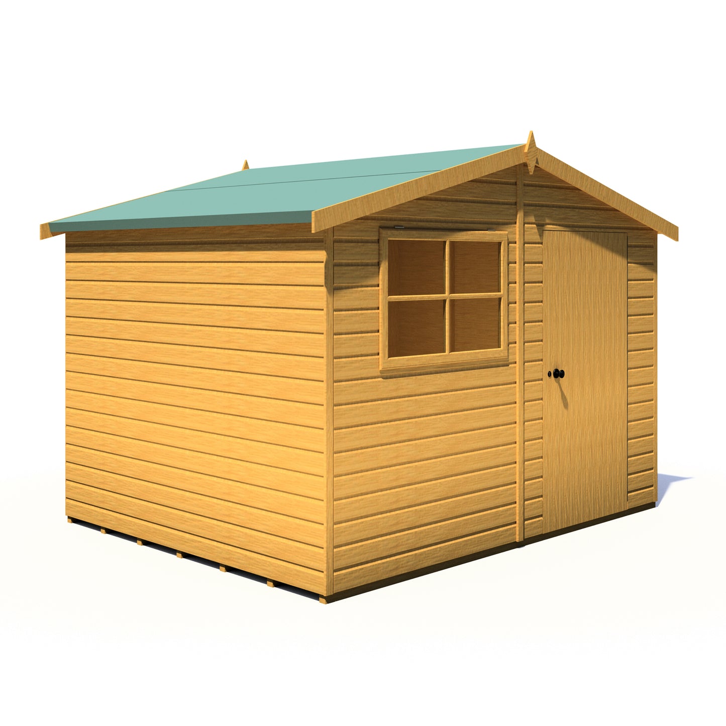 Shire Wroxham 10x8 Single Door Shiplap Style C