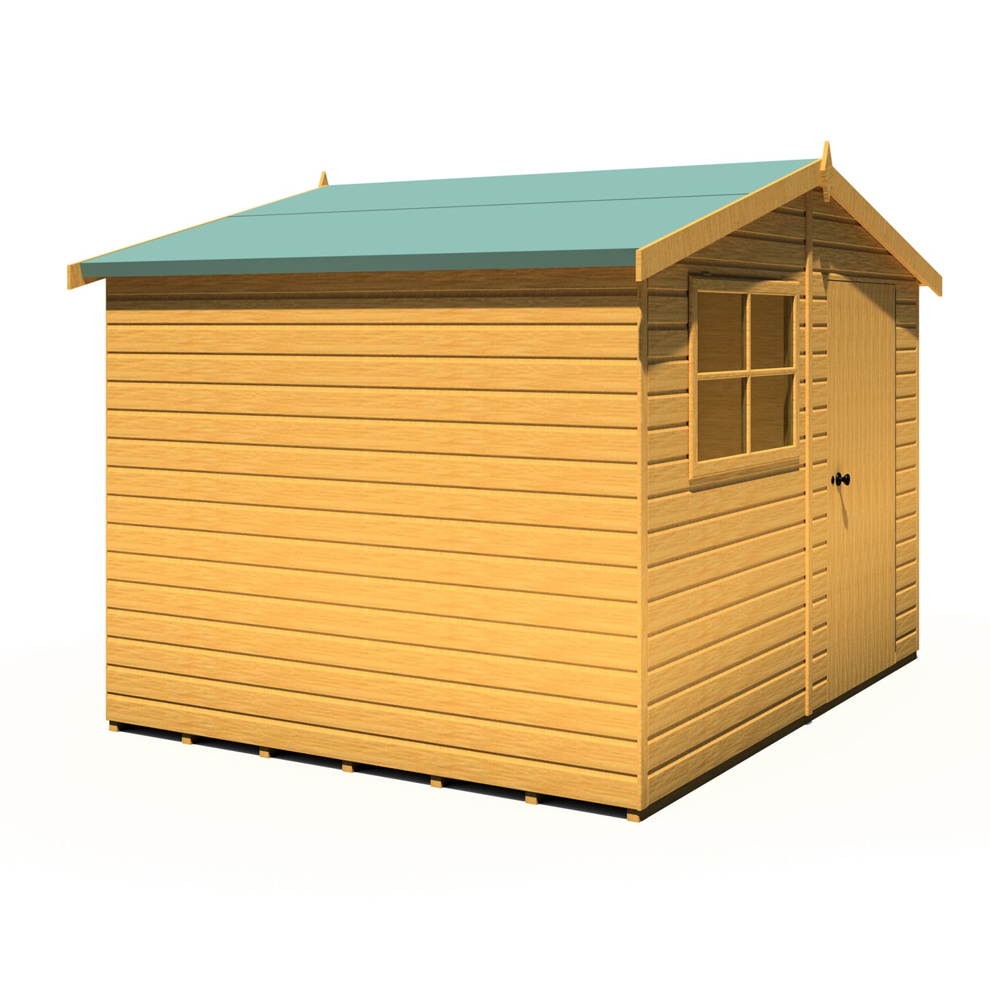 Shire Wroxham 10x8 Single Door Loglap Style C