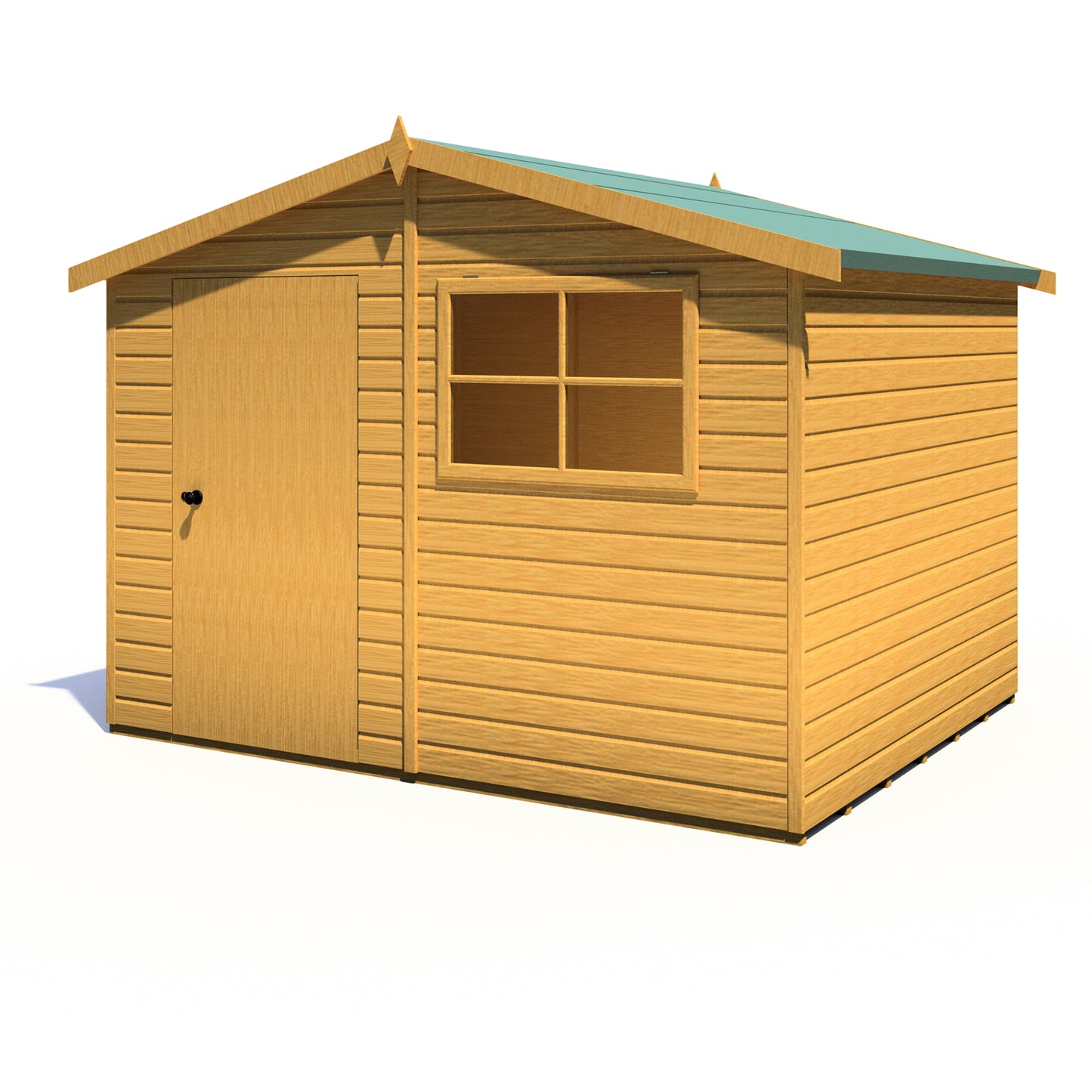 Shire Wroxham 10x8 Single Door Shiplap Style D