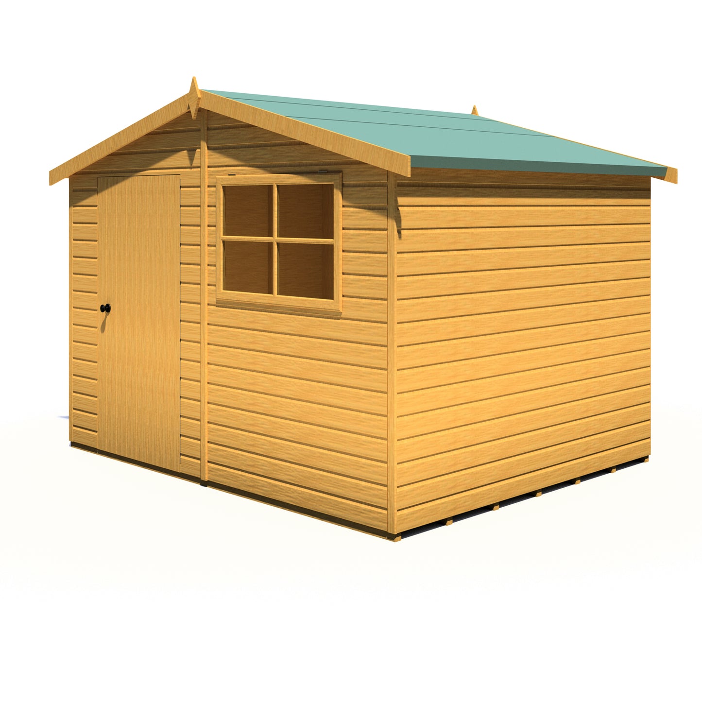 Shire Wroxham 10x8 Single Door Loglap Style D