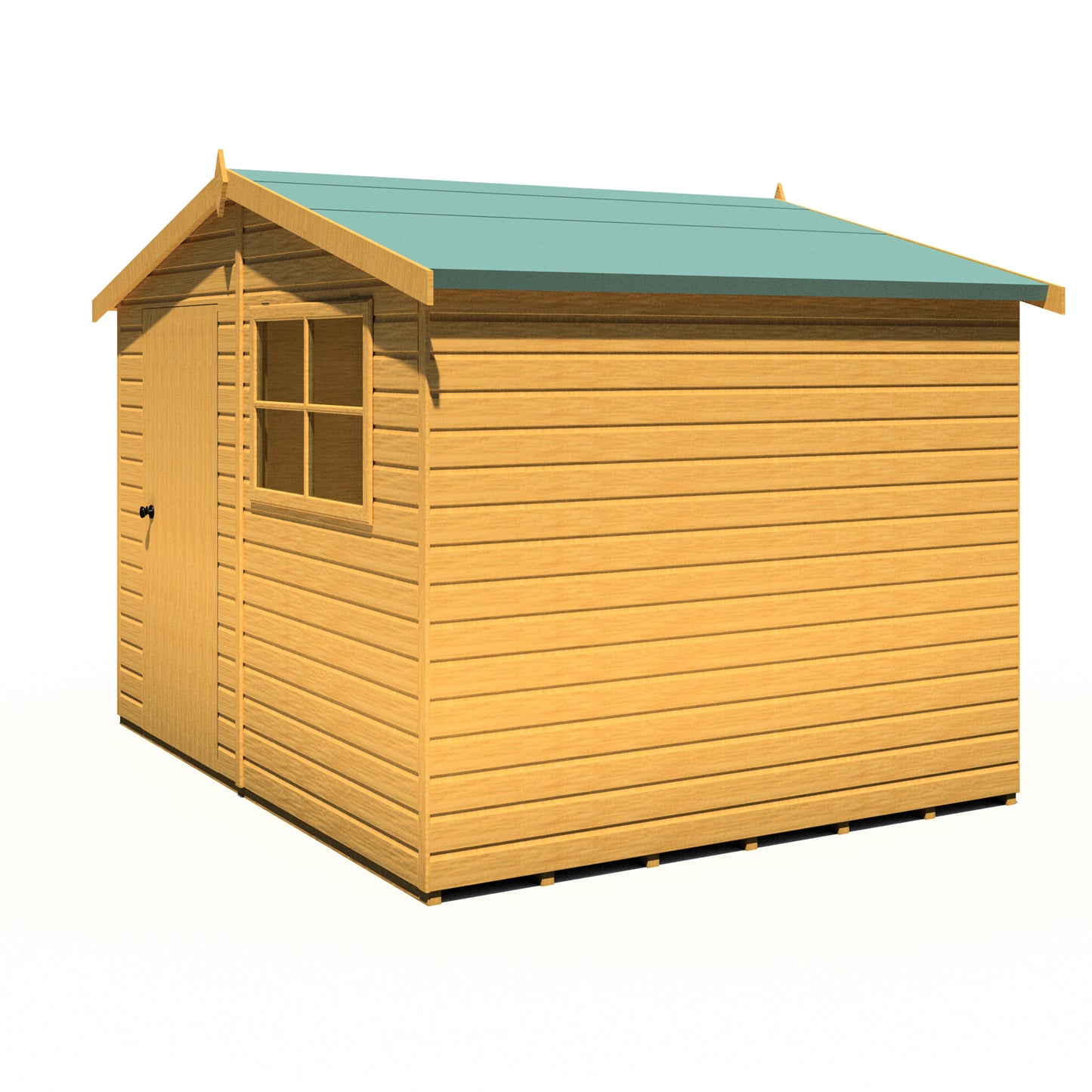 Shire Wroxham 10x8 Single Door Loglap Style D