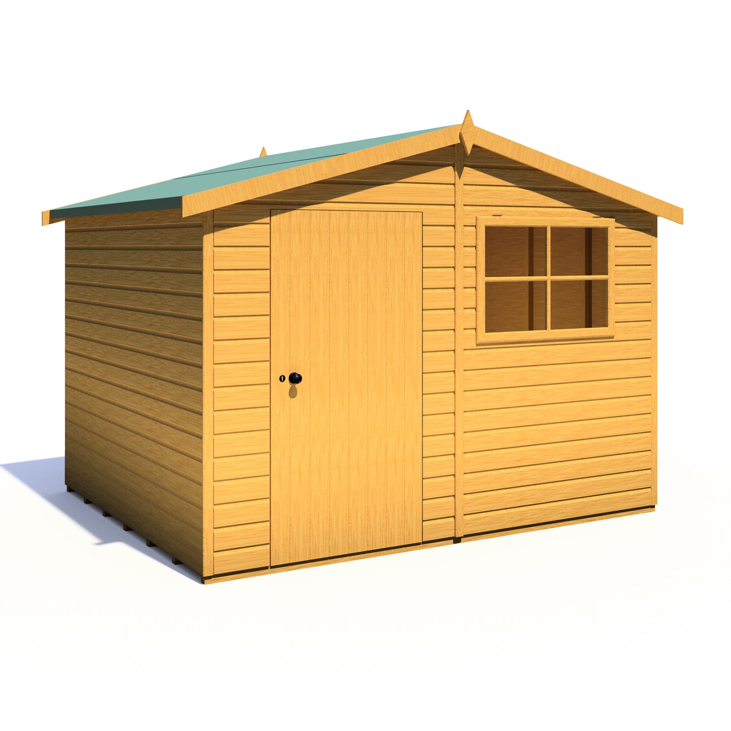 Shire Wroxham 10x8 Single Door Shiplap Style D