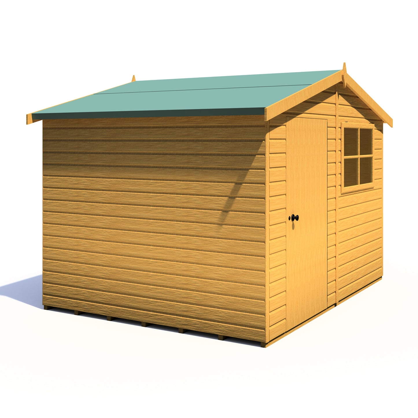 Shire Wroxham 10x8 Single Door Shiplap Style D