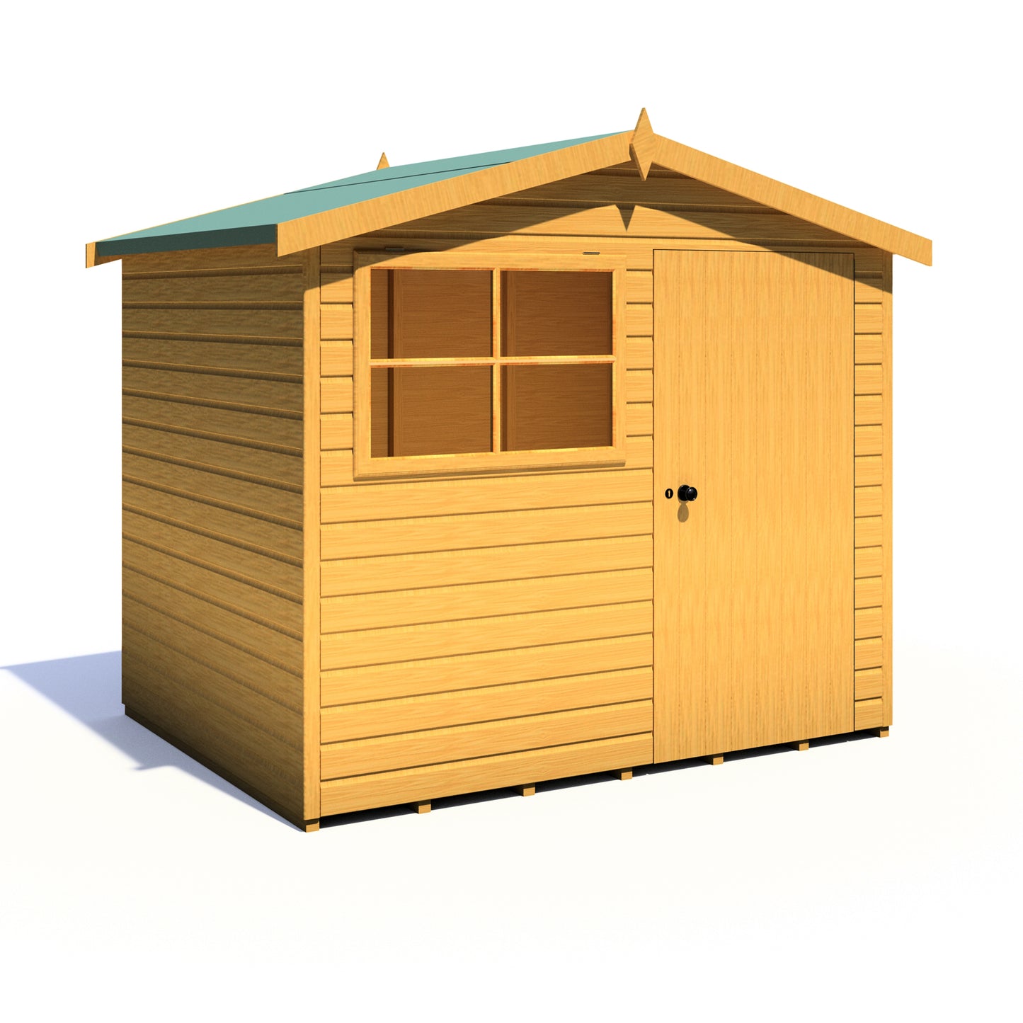 Shire Wroxham 8x6 Single Door Shiplap Style C
