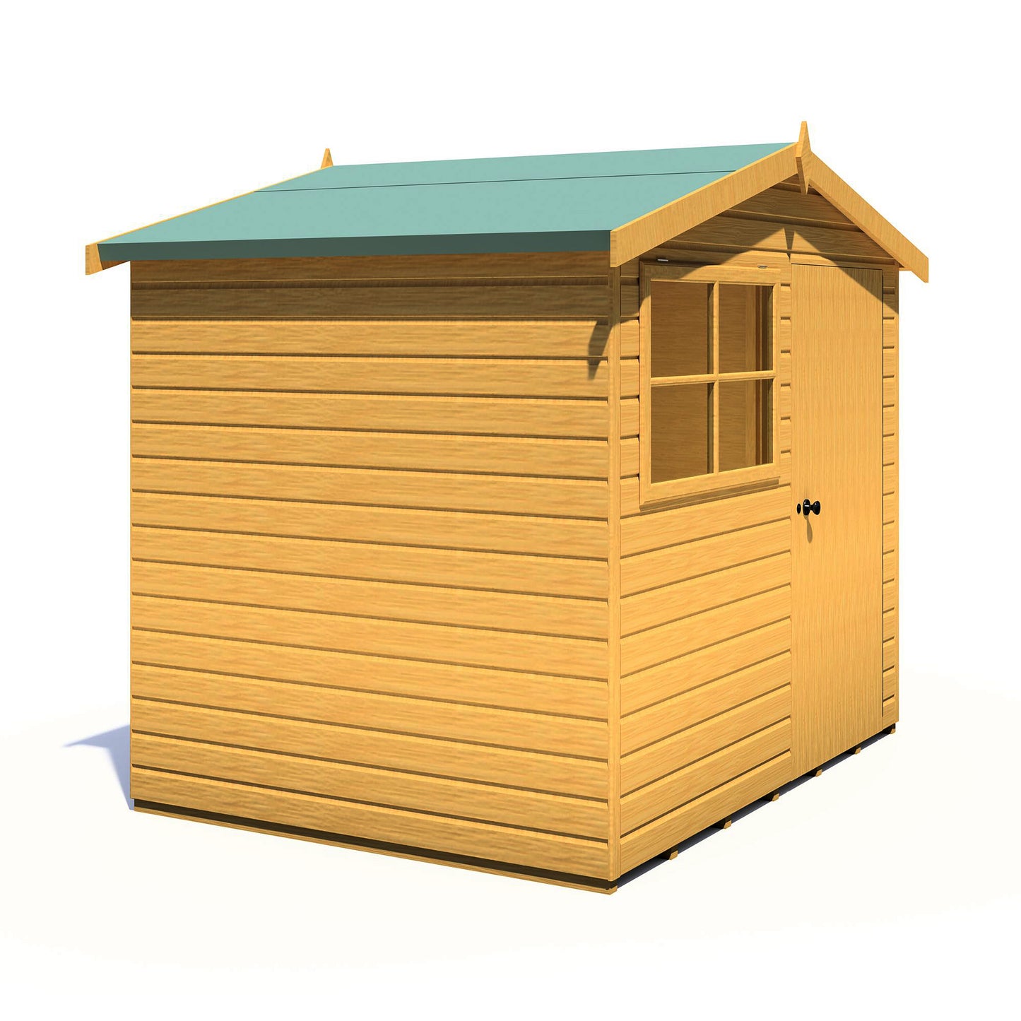 Shire Wroxham 8x6 Single Door Shiplap Style C