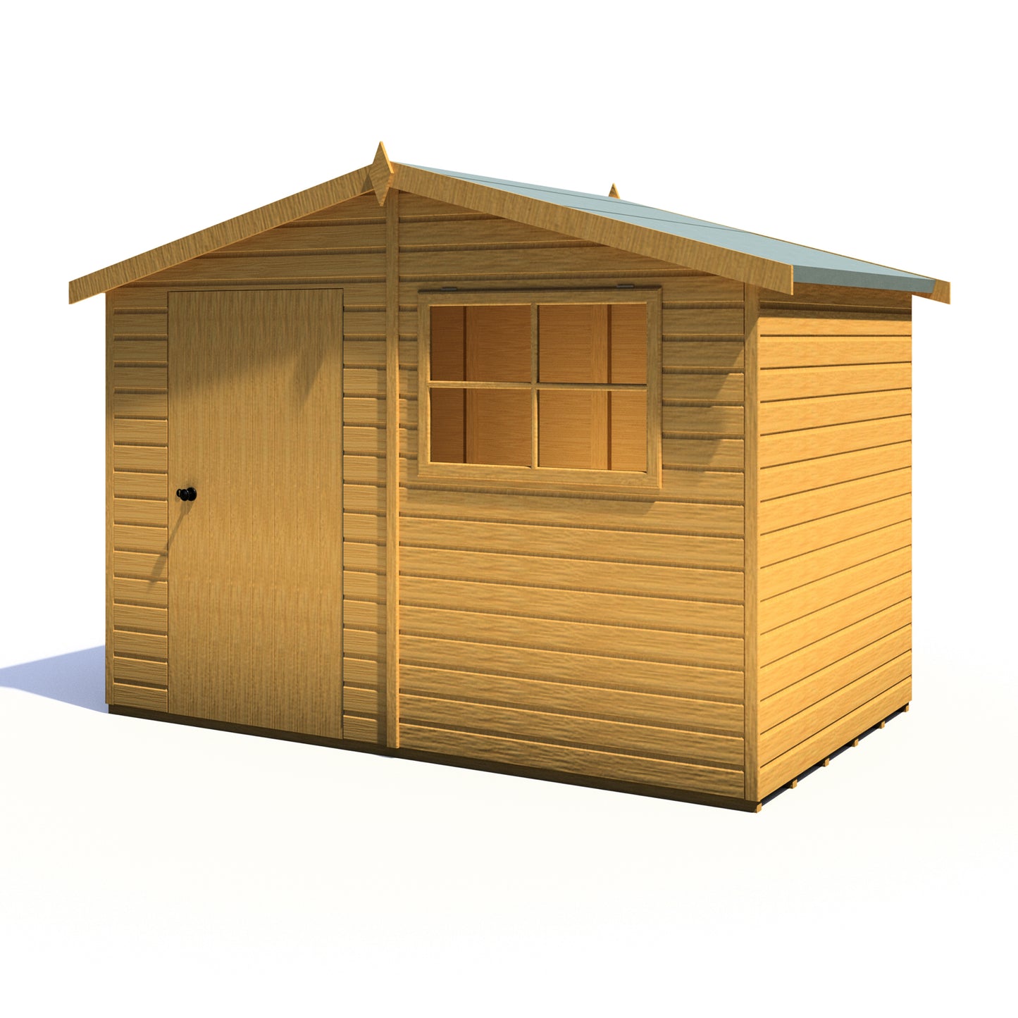 Shire Wroxham 10x6 Single Door Shiplap Style D