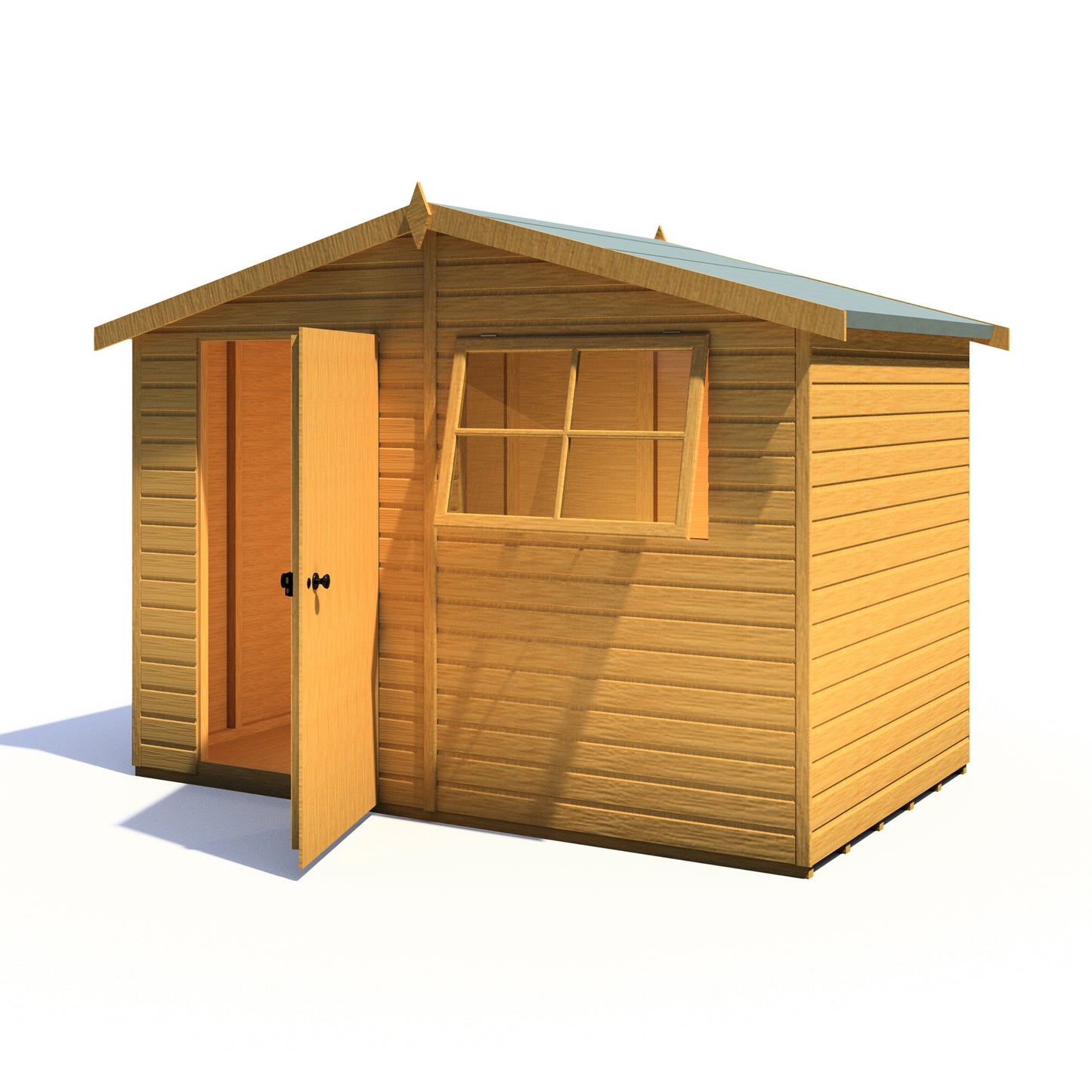 Shire Wroxham 10x6 Single Door Shiplap Style D