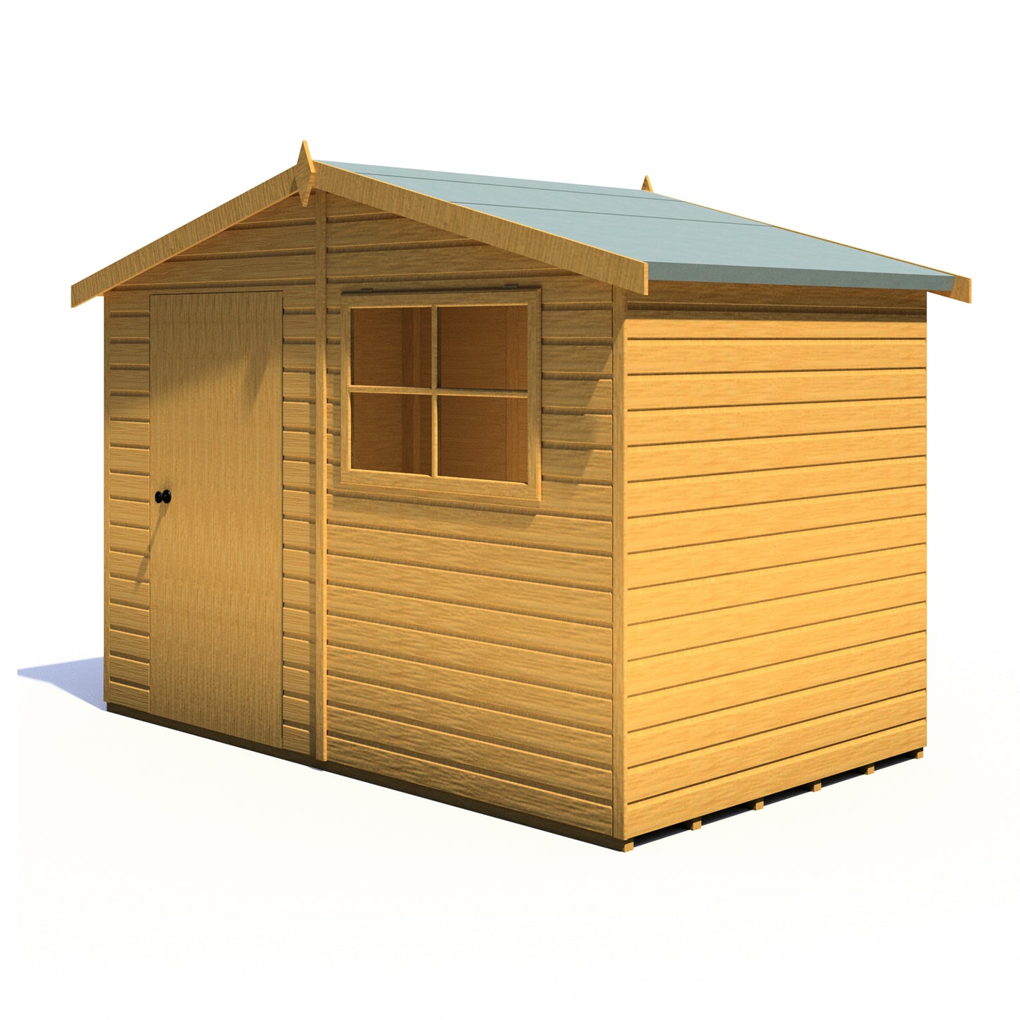 Shire Wroxham 10x6 Single Door Shiplap Style D