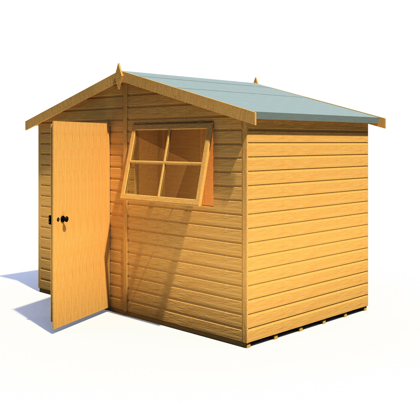 Shire Wroxham 10x6 Single Door Shiplap Style D