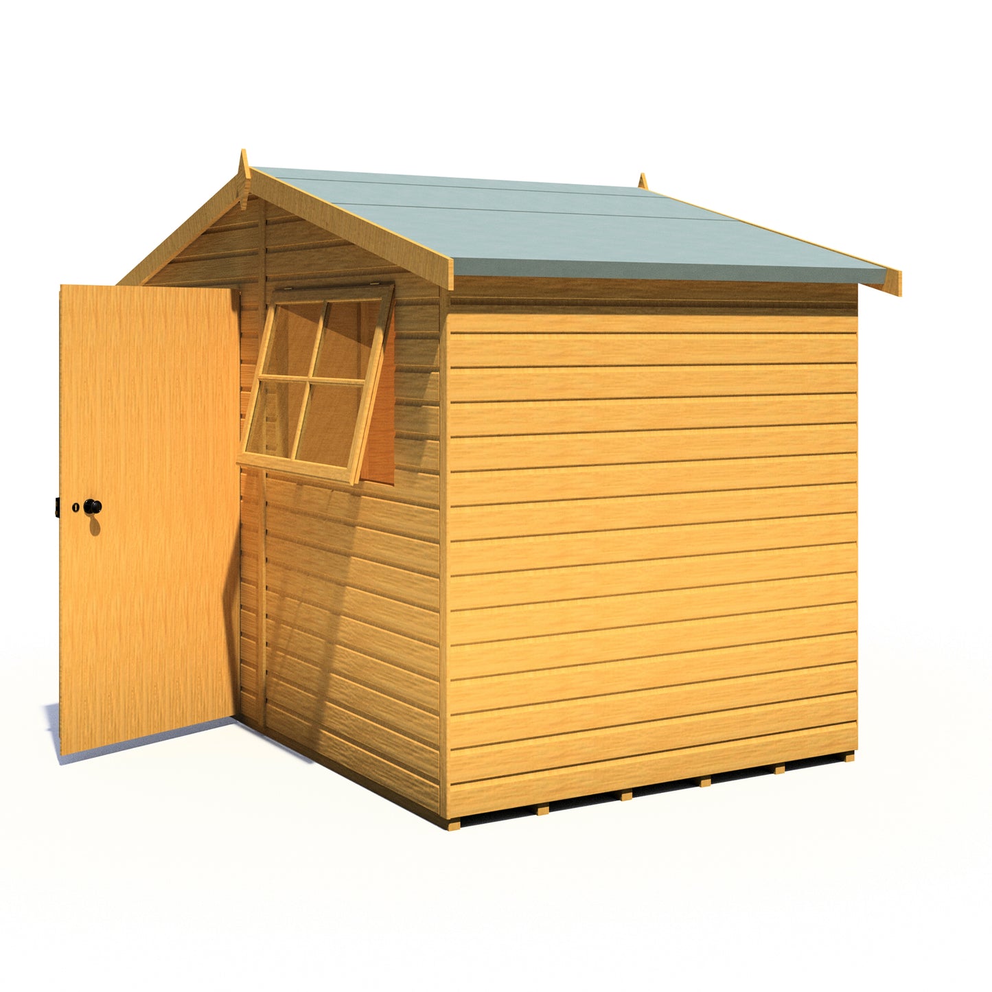 Shire Wroxham 10x6 Single Door Shiplap Style D