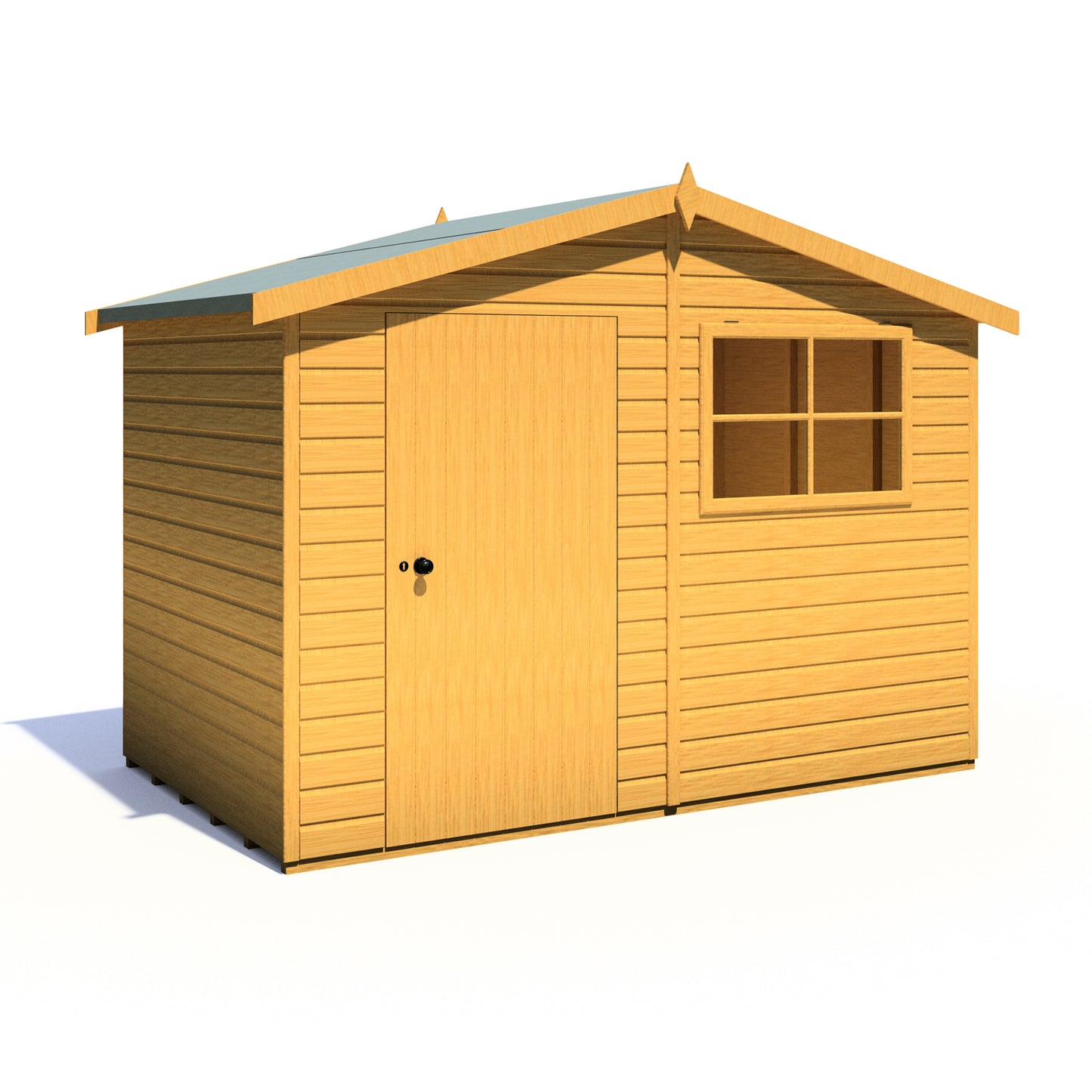 Shire Wroxham 10x6 Single Door Shiplap Style D