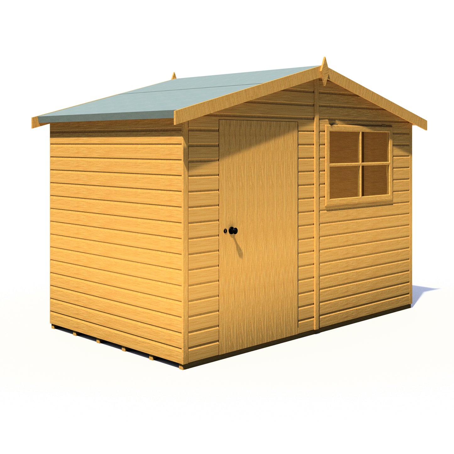 Shire Wroxham 10x6 Single Door Loglap Style D