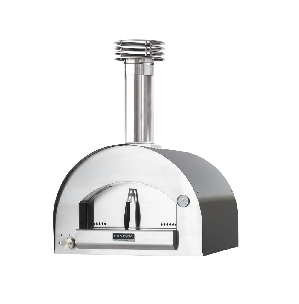 Fontana Margherita Anthracite Build In Gas Pizza Oven