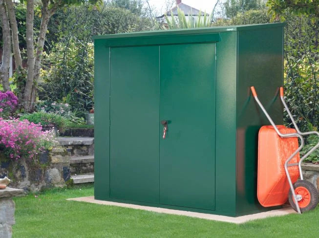 Asgard Metal Garden & Bike Shed 7ft x 3ft (The Trojan Plus) - 5 Point Locking