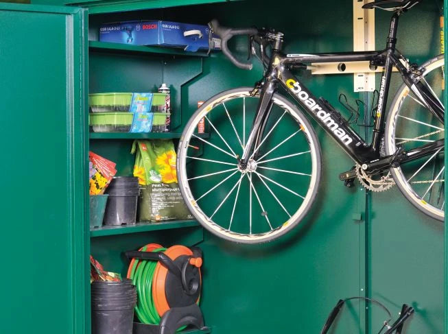 Asgard Metal Garden & Bike Shed 7ft x 3ft (The Trojan Plus) - 5 Point Locking