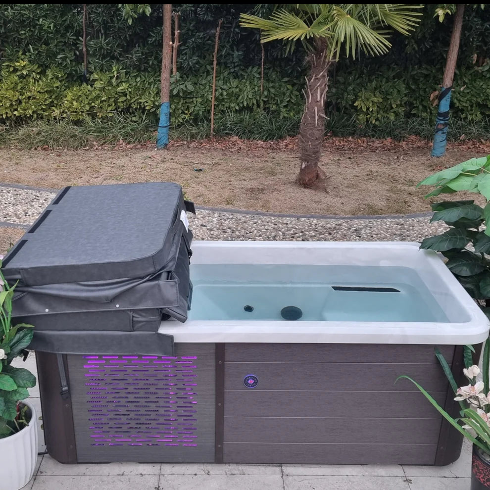 Chill Therapy Tub - Fill, plug in, and experience it Brown Finish