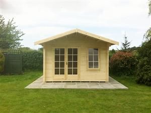 Shire Glenmore 14Gx14 Log Cabin (28mm - 70mm Logs)