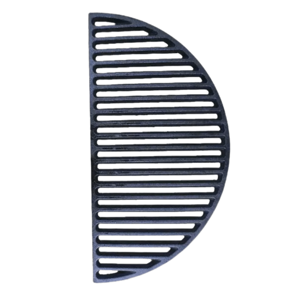 Grllr Half Moon Cast Iron Grill Grid for Ember 22 Inch Kamado