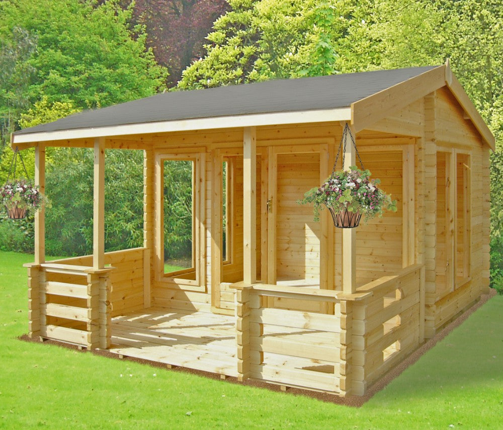 Shire Guisborough 13Gx12 Log Cabin (34mm - 70mm Logs)