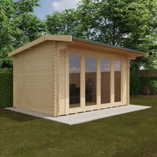 14x10 Highclere 44mm Log Cabin