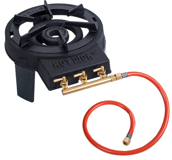 HOT WOK Starter-Kit 12 kW PRO – 4-Piece Outdoor Gas Wok Set