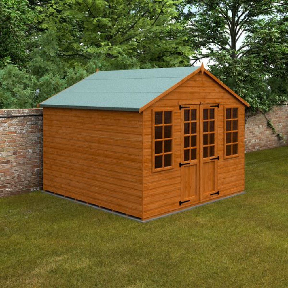 10x10 Full Pane Summerhouse (inc Side Windows)