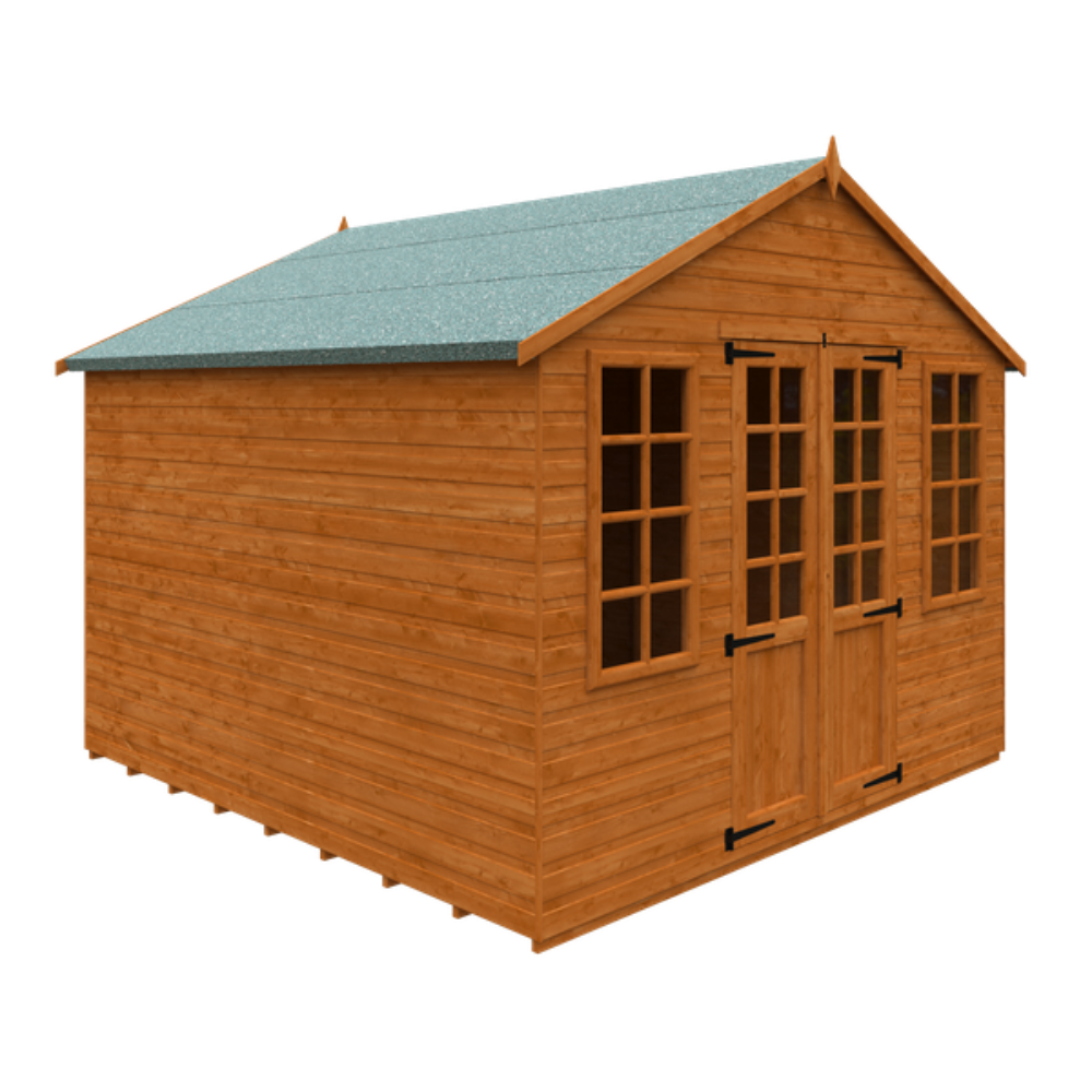 10x10 Full Pane Summerhouse (inc Side Windows)