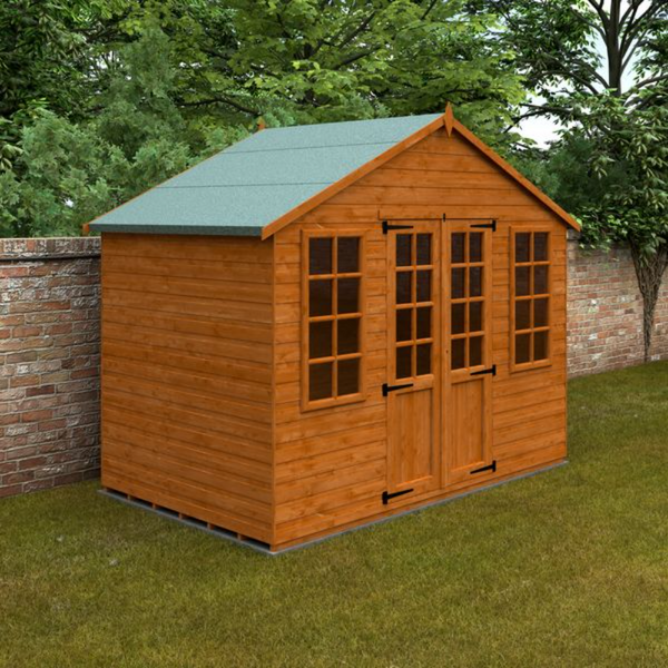 10x8w Full Pane Summerhouse (inc Side Windows)