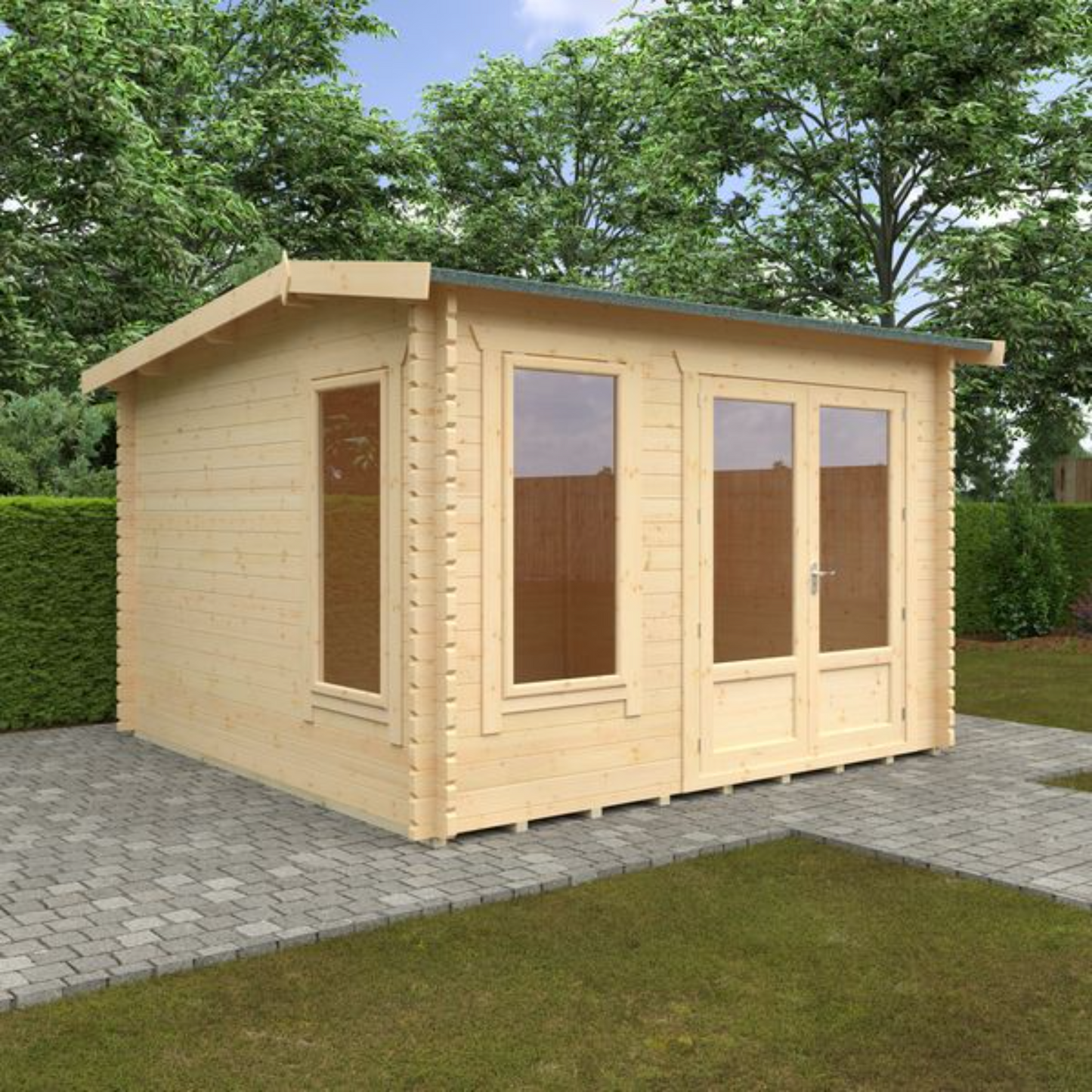 12x12 Longleat 44mm Log Cabin