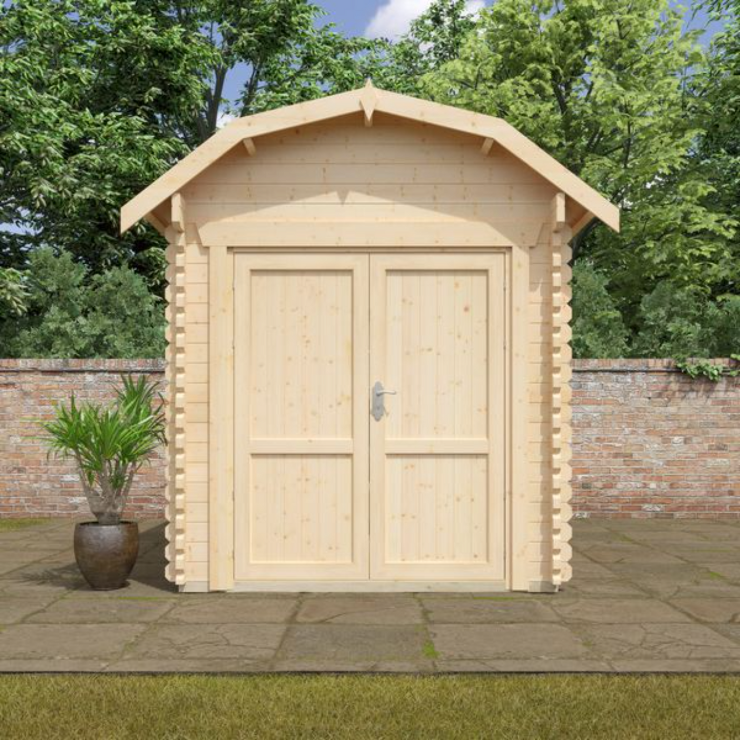 14x8 Aldford Barn 28mm Log Cabin
