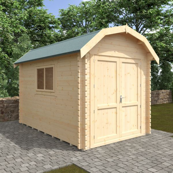 12x8 Aldford Barn 28mm Log Cabin