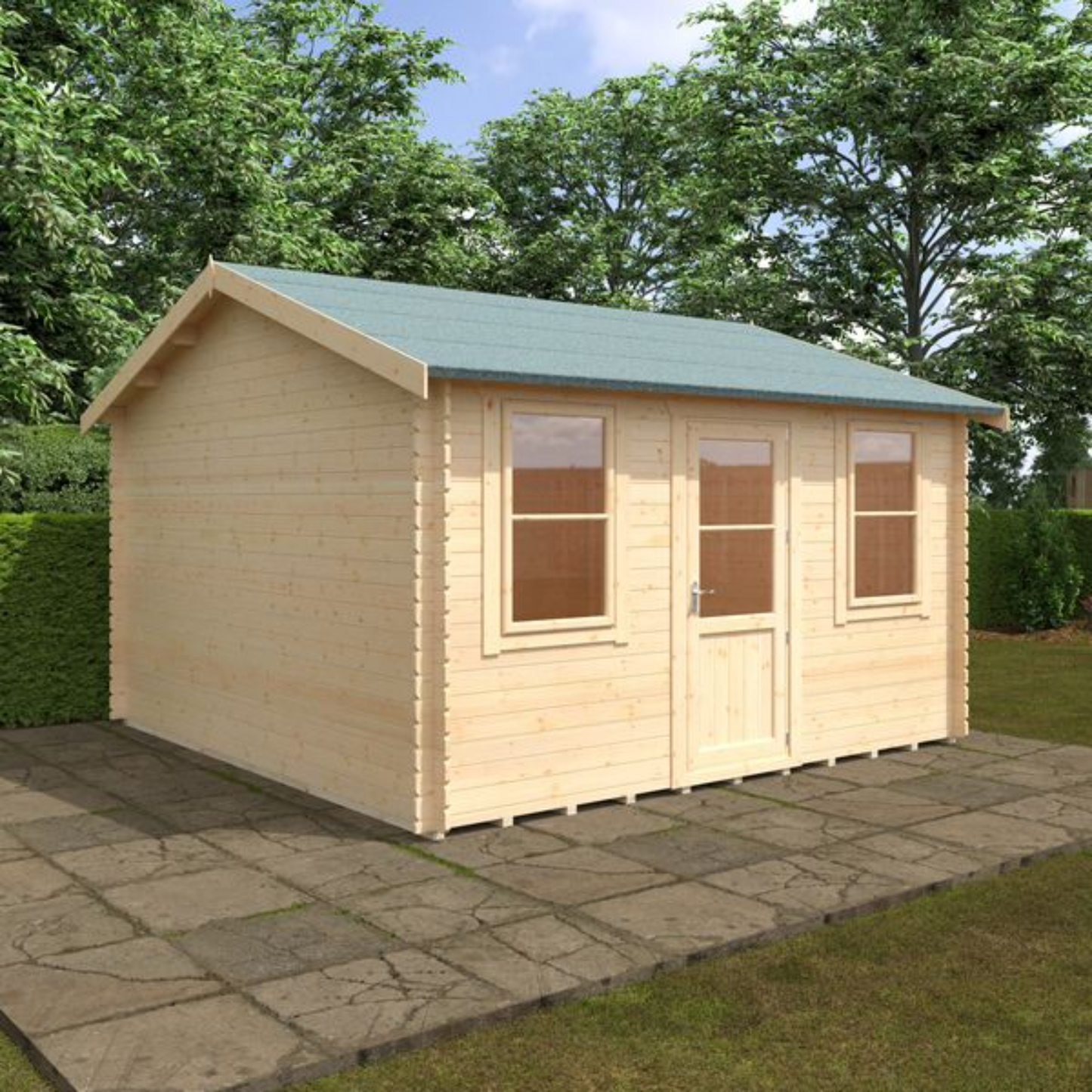 14x14 Skipton 44mm Log Cabin
