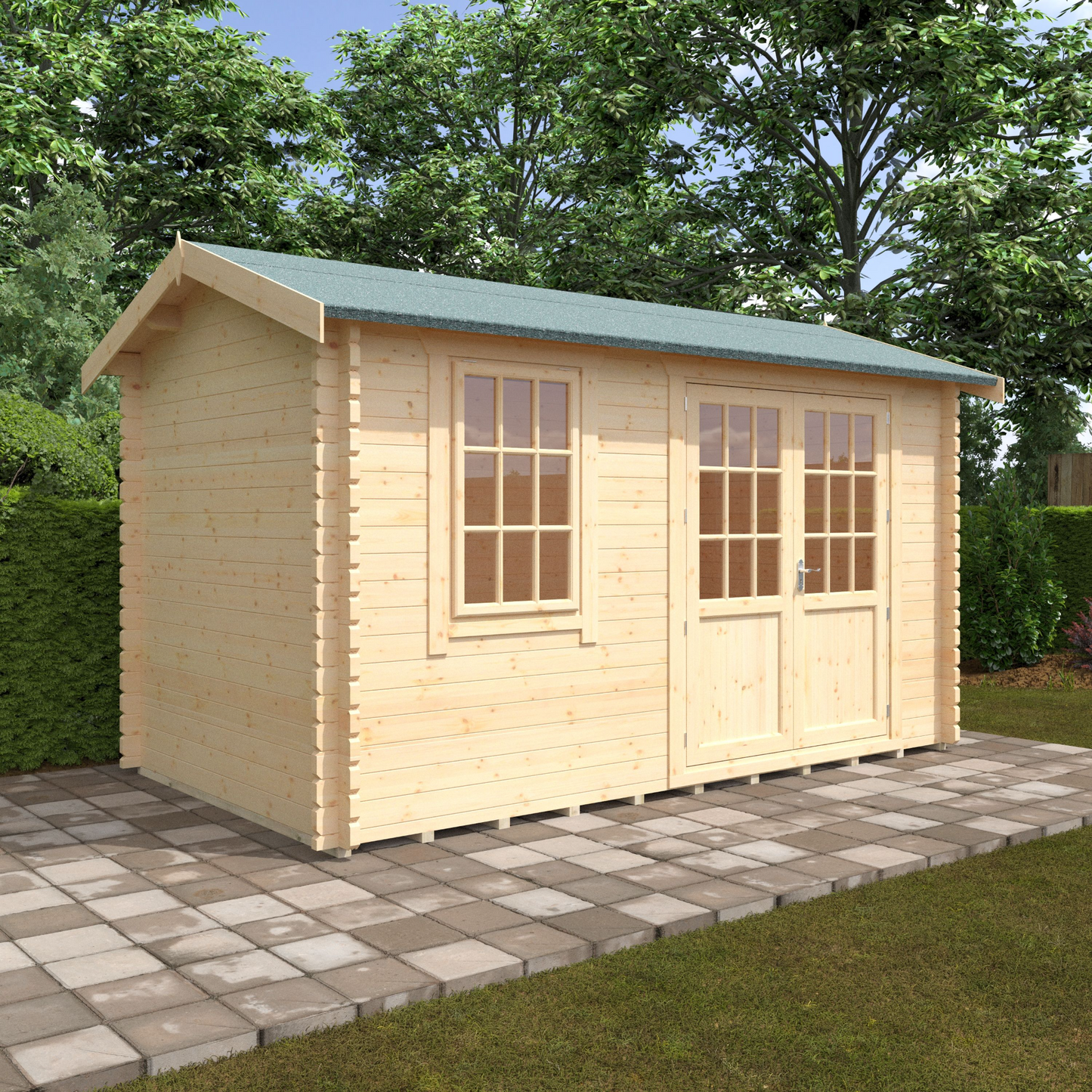 14x8 Henley 44mm Log Cabin