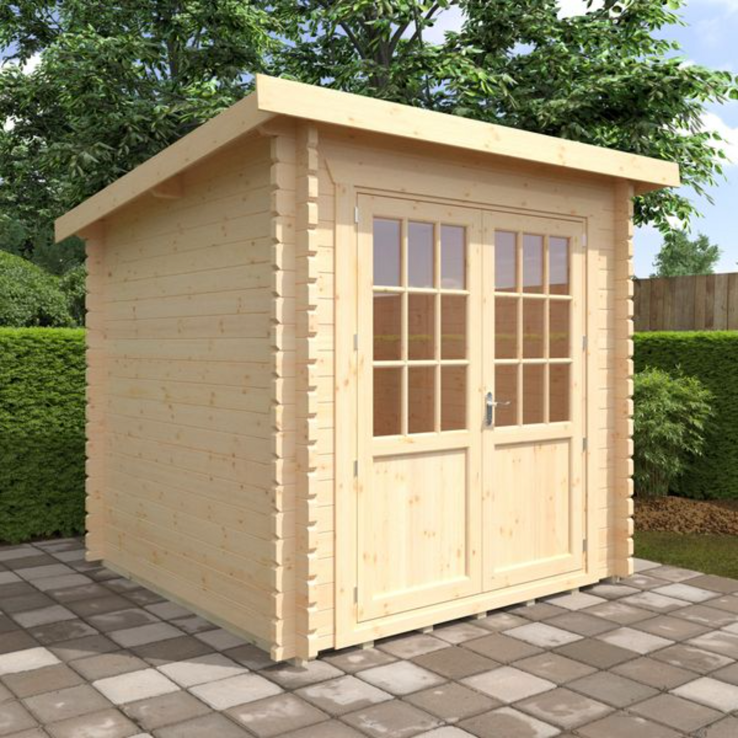 8x8 Kingsley 44mm Log Cabin