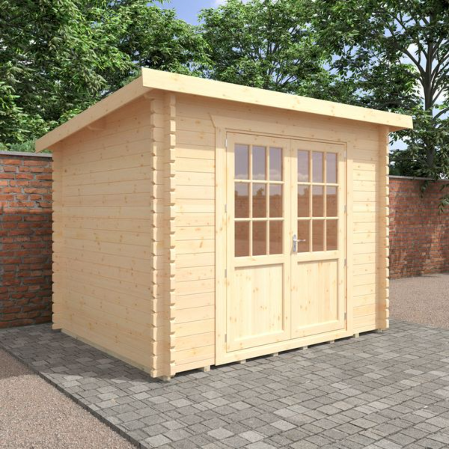 10x8 Kingsley 44mm Log Cabin