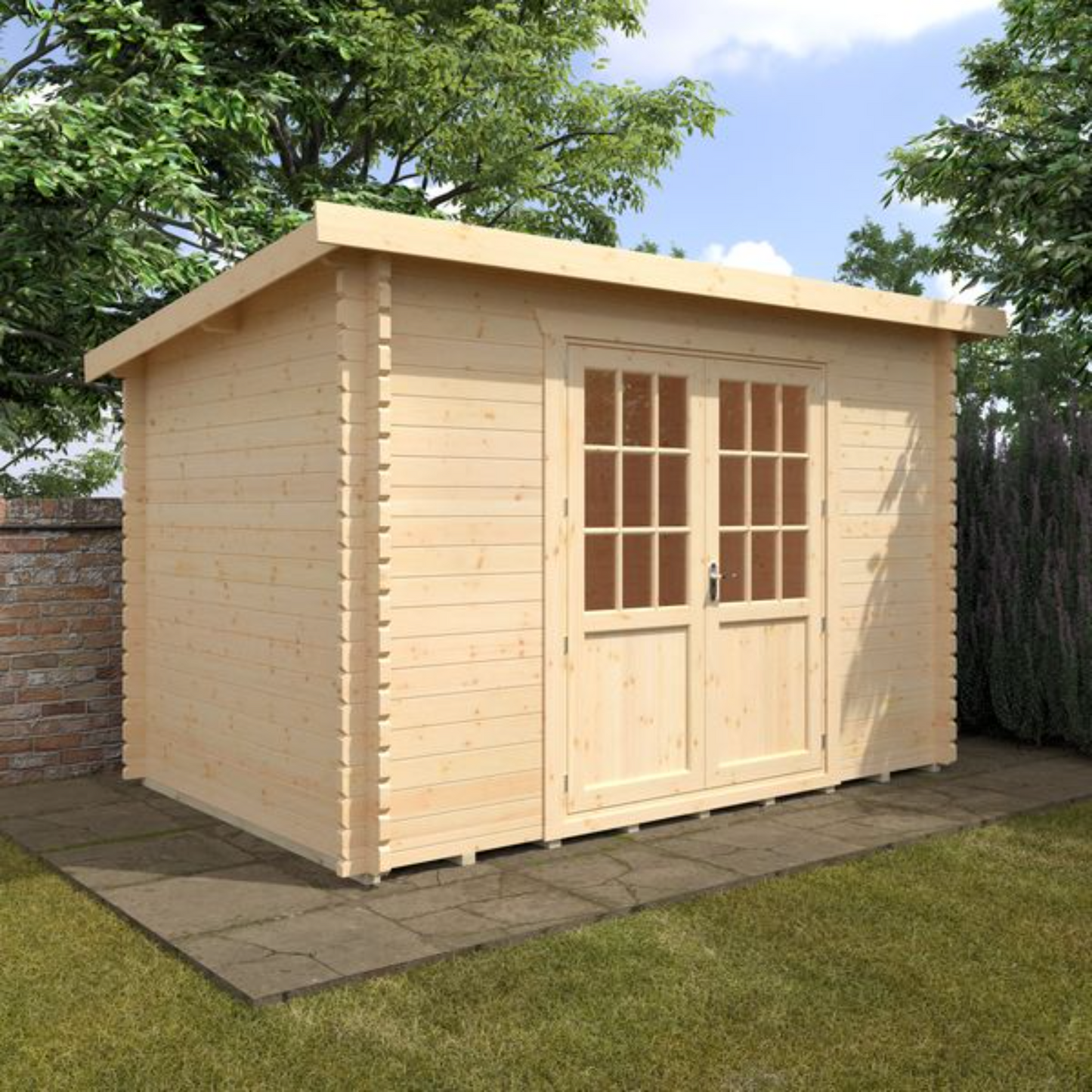 12x8 Kingsley 44mm Log Cabin