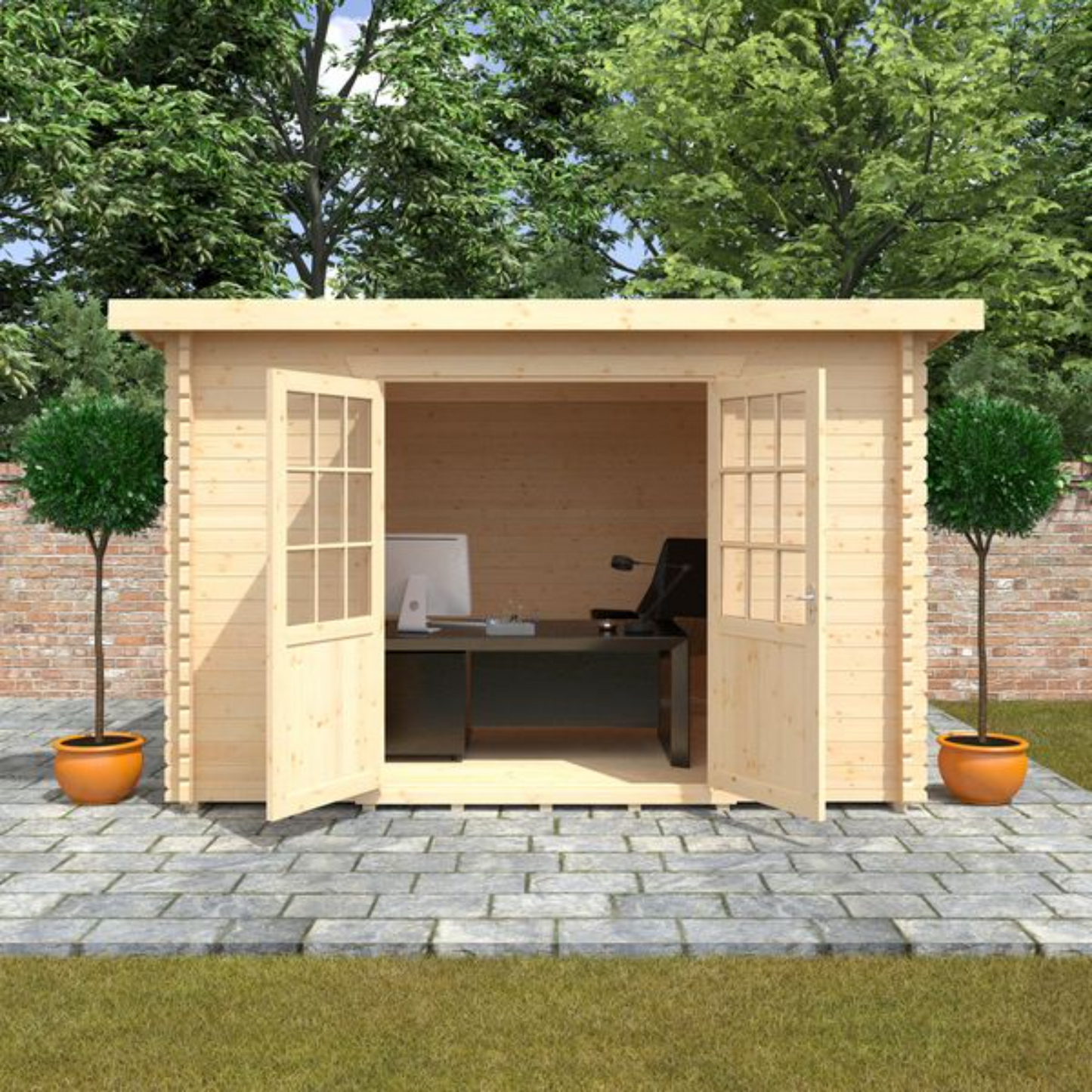 12x10 Kingsley 28mm Log Cabin