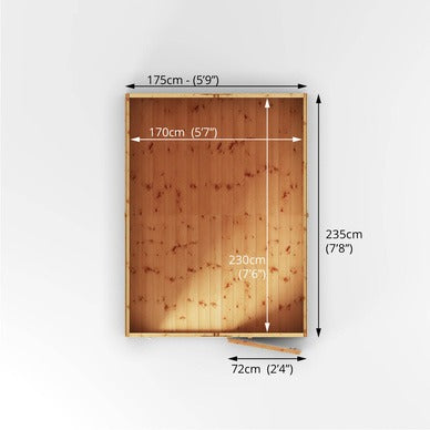 Mercia 8x6 Modular Shiplap Apex