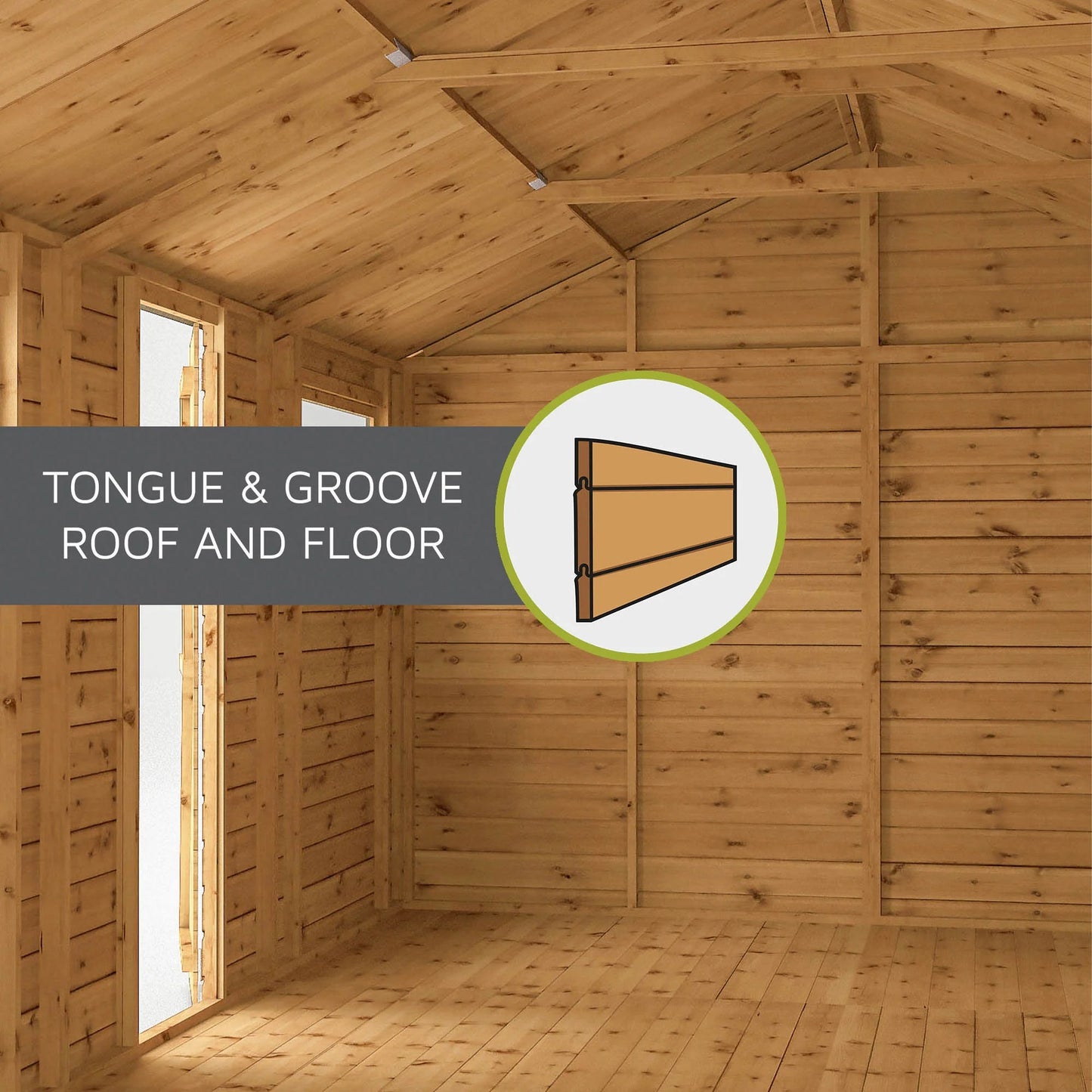 Mercia 8x6 Shiplap Security Apex