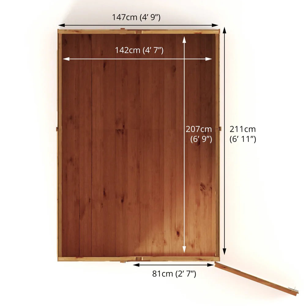 Mercia 7x5 Modular Shiplap Apex