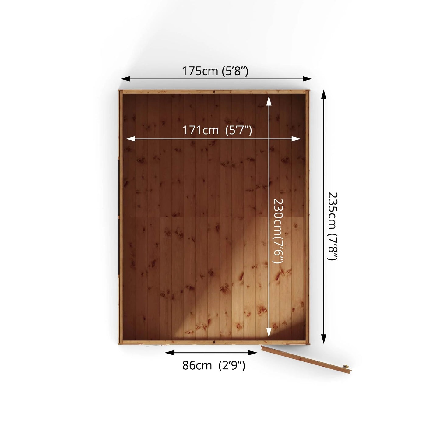 Mercia 8x6 Shiplap Security Apex