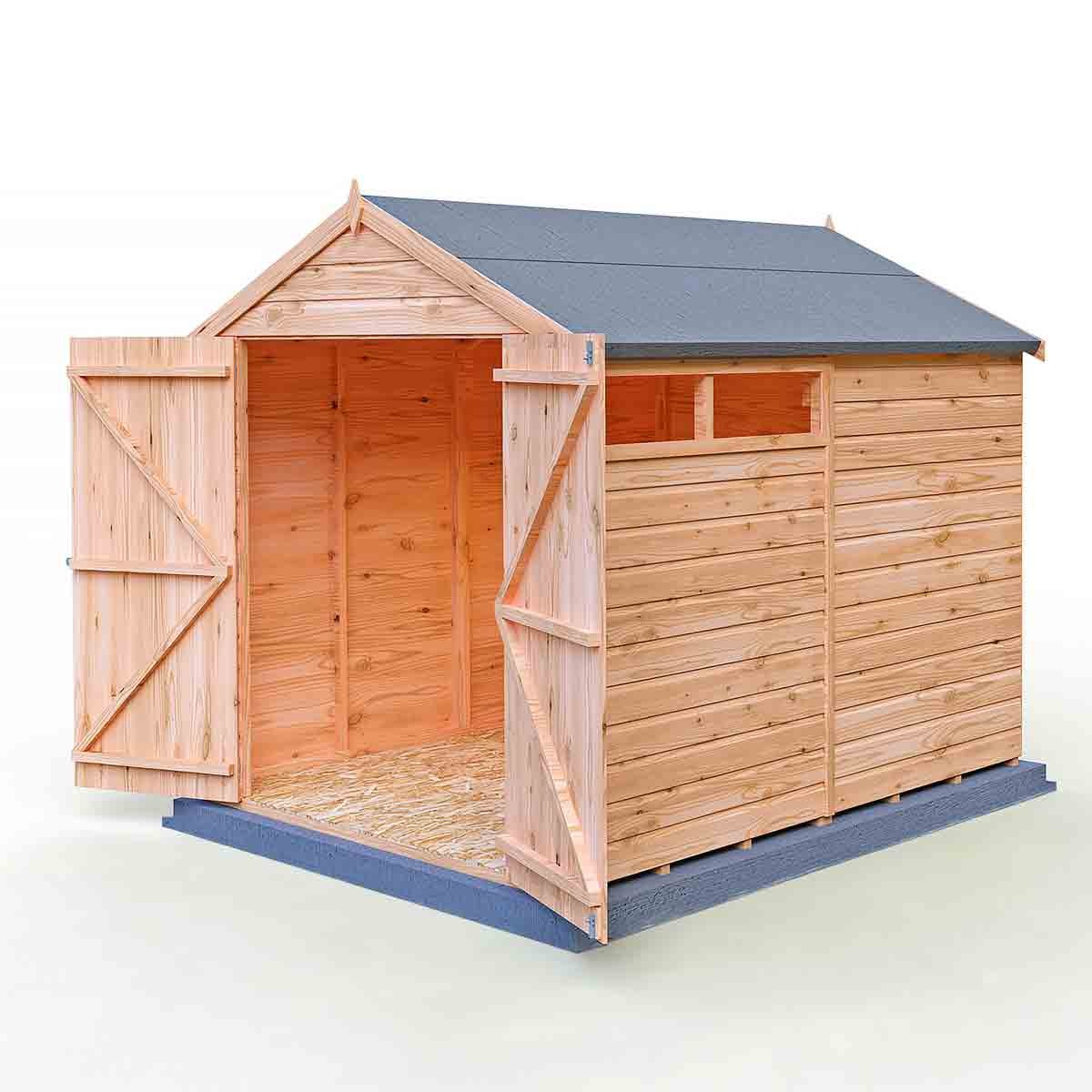 Shire Langley 8x6 Shiplap Double Door