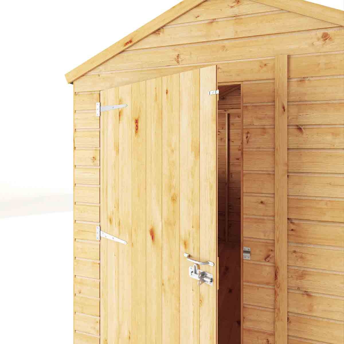 Mercia 8x6 Woodsman Shiplap Apex - Glass