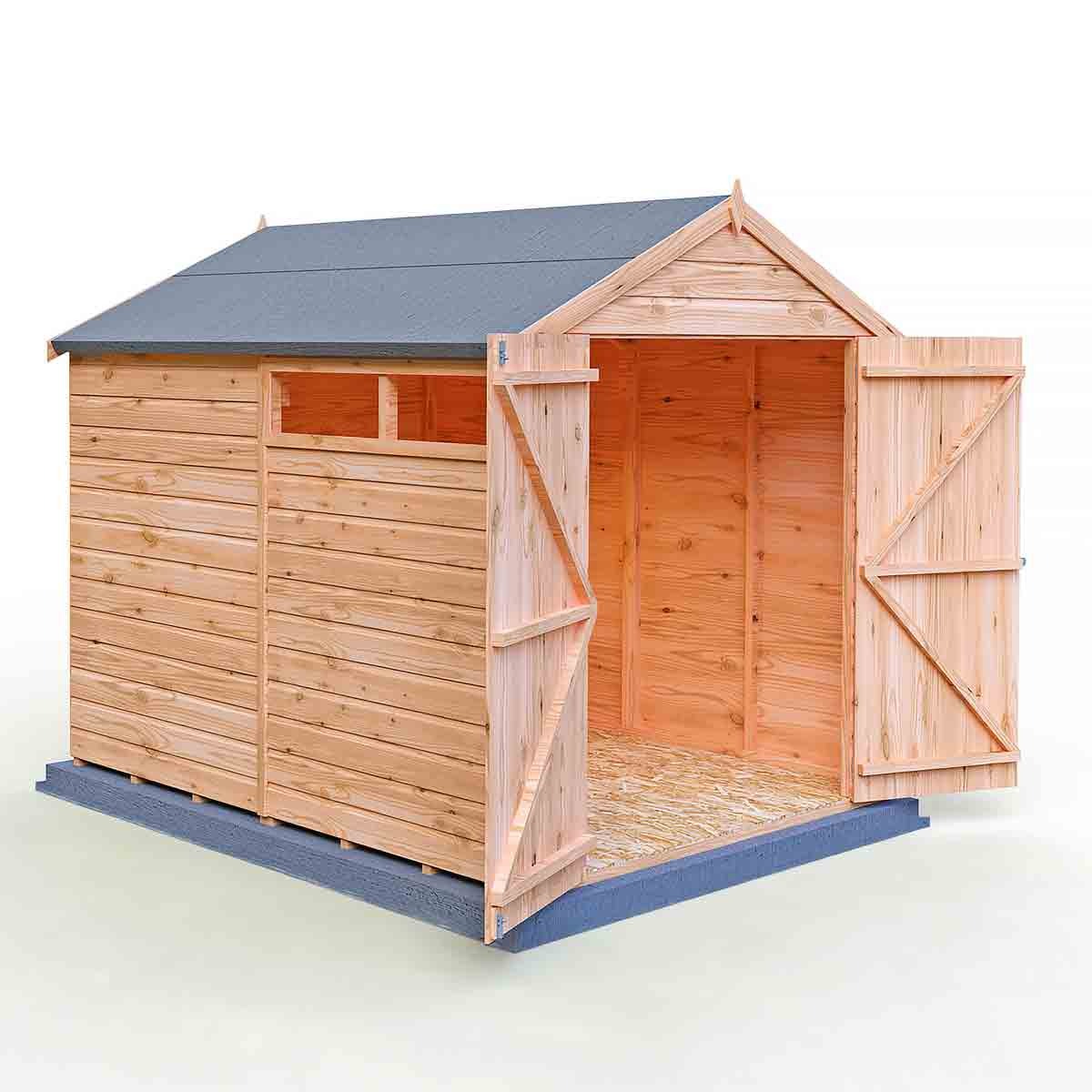 Shire Langley 8x6 Shiplap Double Door