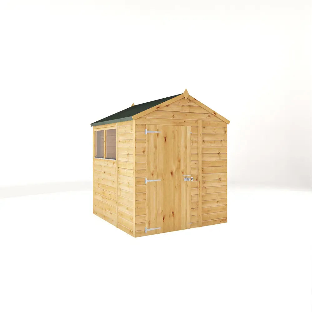 Mercia 6x6 Woodsman Shiplap Apex - Glass
