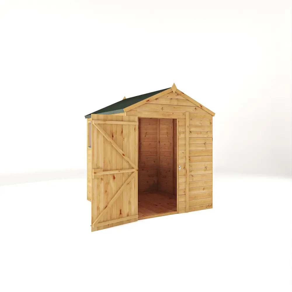 Mercia 6x6 Woodsman Shiplap Apex - Glass