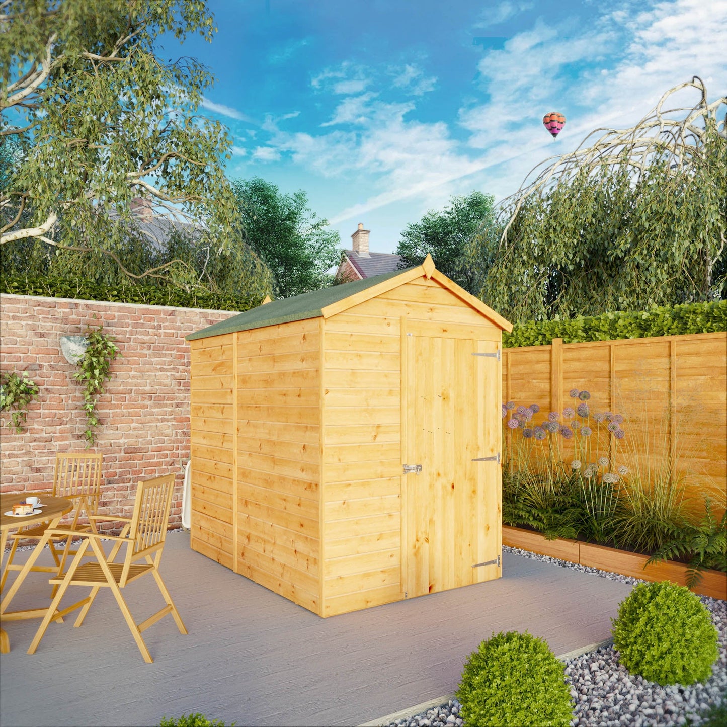 Mercia 7x5 Modular Shiplap Apex - Windowless