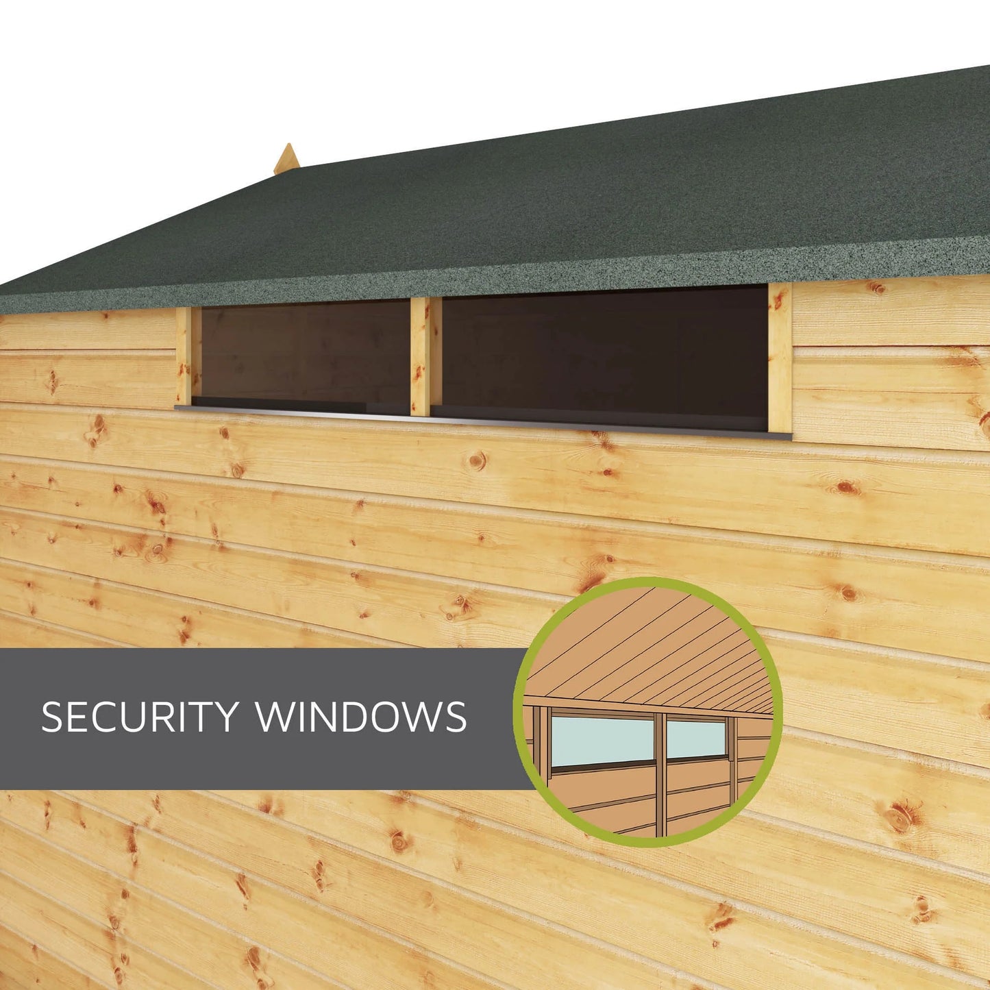 Mercia 8x6 Shiplap Security Apex