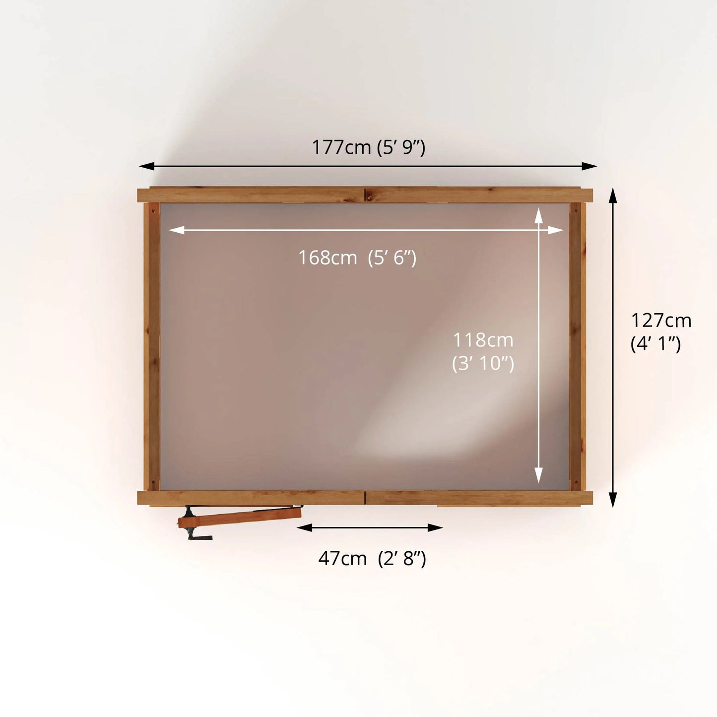 Mercia 6x4 Woodsman Shiplap Apex - Glass